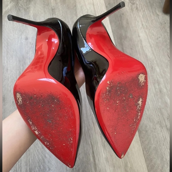 Christian Louboutin Black Patent Corneille Size 39.5 100mm pre-owned - Picture 12 of 16